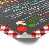 Bearbeitbares Spaghetti-Spendenaktion-Flugblatt Poster (Ecke)