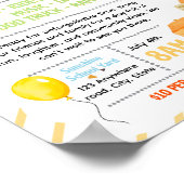 Bearbeitbares Spenden-Fundraiser-Flugblatt Poster (Ecke)