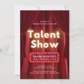 Bearbeitbares Talent-Show-Auftrittsprogramm Dankeskarte (Vorderseite)