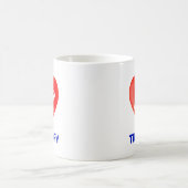Bearbeitbares Trumpy-Herz und Elefant Kaffeetasse (Mittel)