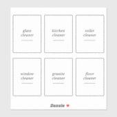 Bearbeitbares Zuhause-Cleanup für 2 x 3 Zoll Label (Blatt)