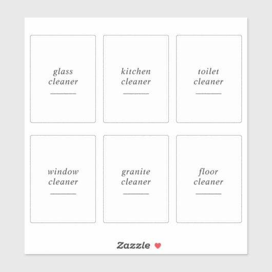 Bearbeitbares Zuhause-Cleanup für 2 x 3 Zoll Label (Blatt)