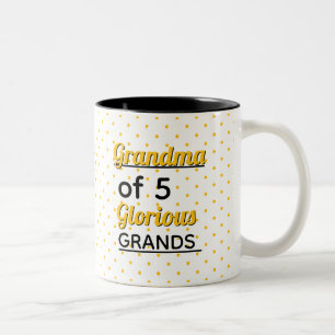 Bearbeite die Zahl! Mach sie zu deiner eigenen bes Zweifarbige Tasse