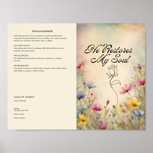 Bearbeiten, Church Bulletin Poster herunterladen (Vorne)