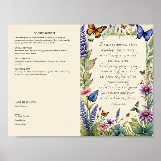 Bearbeiten, Church Bulletin Poster herunterladen (Vorne)