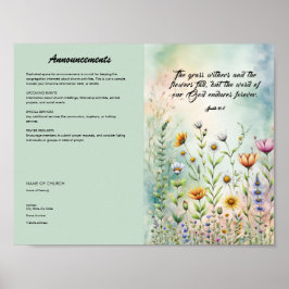 Bearbeiten, Church Bulletin Poster herunterladen