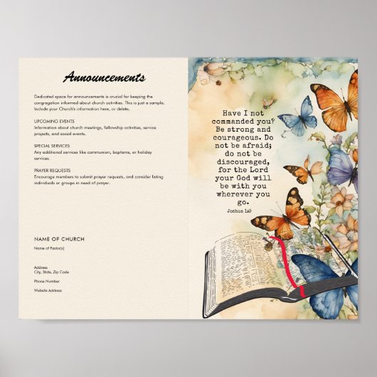 Bearbeiten, Church Bulletin Poster herunterladen (Vorne)