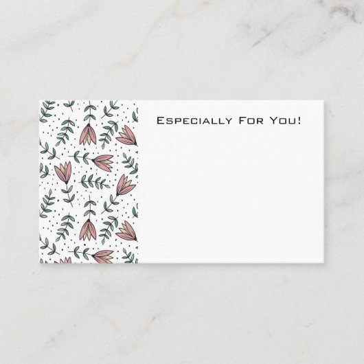 Bearbeiten der Blume Shop Boutique Bouquet-Message Visitenkarte (Vorderseite)