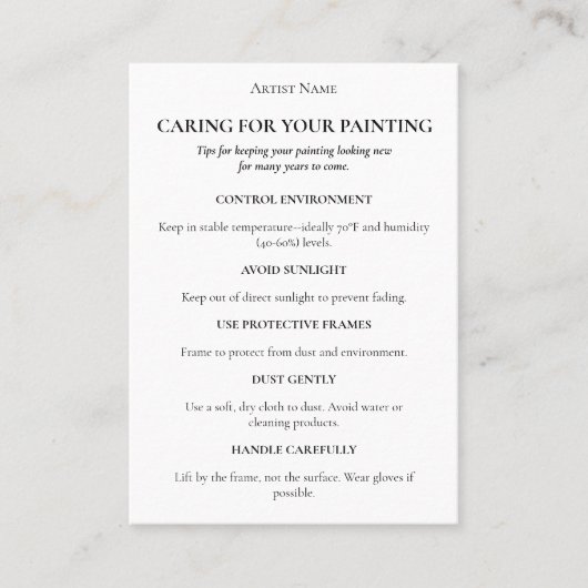 Bearbeiten der Grafikkarte Vielen Dank Art Insert Visitenkarte (Vorderseite)