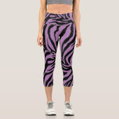 Bearbeiten der Hintergrundfarbe zebra Capri Leggings (Vorderseite)