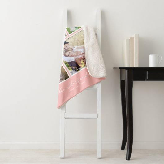 Bearbeiten der Hintergrundfarben Monogramm-Fotolei Sherpadecke (Beispiel)