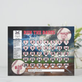 Bearbeiten des Baseball-Calendar-Fundraiser-Flyers Einladung (Stehend Vorderseite)