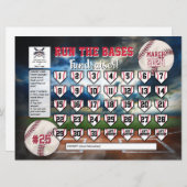Bearbeiten des Baseball-Calendar-Fundraiser-Flyers Einladung (Vorne/Hinten)
