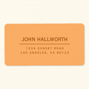 Bearbeiten des einfachen Rückgabelabels Adressaufkleber