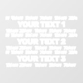 Bearbeiten des Fensters "Verkauf" Fensteraufkleber (Blatt)