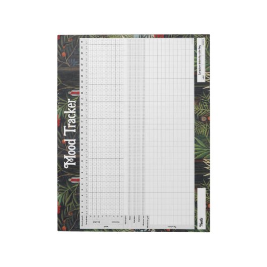 Bearbeiten des Mood Tracker Journal Editor Editor Notizblock (Rotiert)