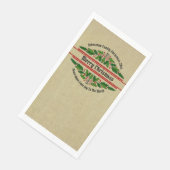 Bearbeiten des Namens Text passend Weihnachten 20x Serviette (Ecke)