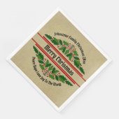 Bearbeiten des Namens Text passend Weihnachten 20x Serviette (Ecke)