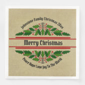 Bearbeiten des Namens Text passend Weihnachten 20x Serviette (Vorderseite)