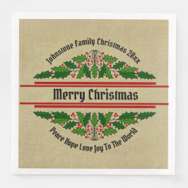 Bearbeiten des Namens Text passend Weihnachten 20x Serviette