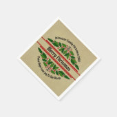 Bearbeiten des Namens Text passend Weihnachts-Holl Serviette (Ecke)