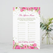 Bearbeiten des Schürze Game Brautparty (Stehend Vorderseite)