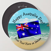 Bearbeiten des Textes Matching Australia Day Flag  Button (Vorne & Hinten)