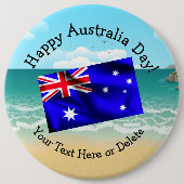 Bearbeiten des Textes Matching Australia Day Flag  Button (Vorderseite)