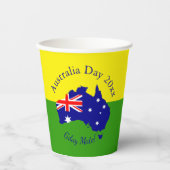 Bearbeiten des Textjahres zum Australientag Pappbecher (Vorderseite)