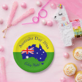 Bearbeiten des Textzyklus zum Australientag 7" Pappteller (Party)