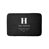 Bearbeiten moderner Name und Meldung für Monogramm Badematte (Vorderseite)