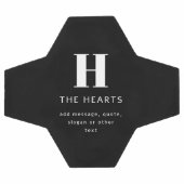 Bearbeiten moderner Name und Meldung für Monogramm Fußball (Flach)