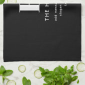 Bearbeiten moderner Name und Meldung für Monogramm Geschirrtuch (Gefaltet)