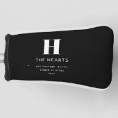 Bearbeiten moderner Name und Meldung für Monogramm Golf Headcover (Vorderseite)