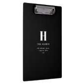 Bearbeiten moderner Name und Meldung für Monogramm Klemmbrett (Rechts)