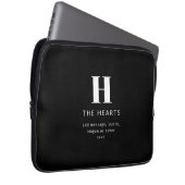 Bearbeiten moderner Name und Meldung für Monogramm Laptopschutzhülle (Vorne Rechts)