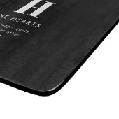 Bearbeiten moderner Name und Meldung für Monogramm Schneidebrett (Ecke)