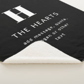 Bearbeiten moderner Name und Meldung für Monogramm Sherpadecke (3/4)