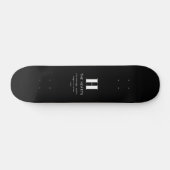 Bearbeiten moderner Name und Meldung für Monogramm Skateboard (Horizontal)
