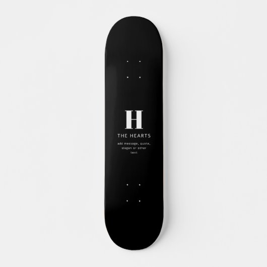 Bearbeiten moderner Name und Meldung für Monogramm Skateboard (Vorne)