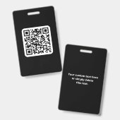Bearbeiten moderner QR-Code | Schwarz-weiß oder fa Ausweis (Vorder- & Rückseite)