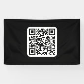 Bearbeiten moderner QR-Code | Schwarz-weiß oder fa Banner (Horizontal)
