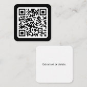 Bearbeiten moderner QR-Code | Schwarz-weiß oder fa Begleitkarte (Vorne/Hinten)