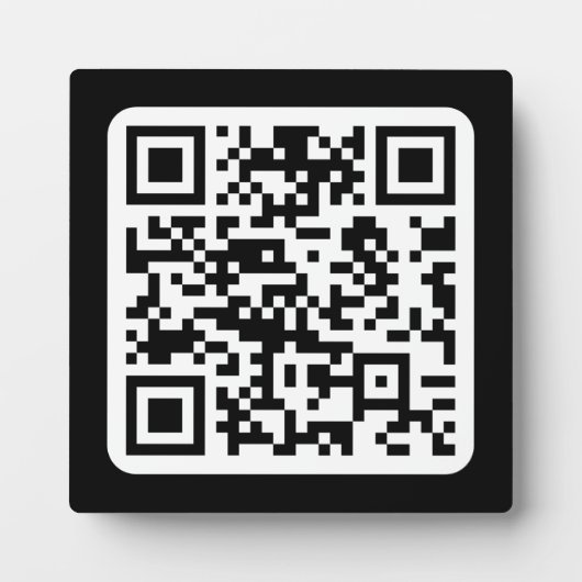 Bearbeiten moderner QR-Code | Schwarz-weiß oder fa Fotoplatte (Vorderseite)