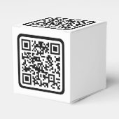 Bearbeiten moderner QR-Code | Schwarz-weiß oder fa Geschenkschachtel (Vorderseite)