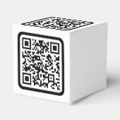Bearbeiten moderner QR-Code | Schwarz-weiß oder fa Geschenkschachtel (Rückseite)