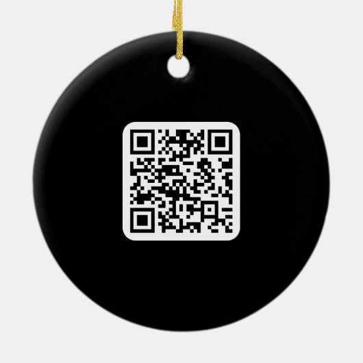 Bearbeiten moderner QR-Code | Schwarz-weiß oder fa Keramik Ornament (Hinten)