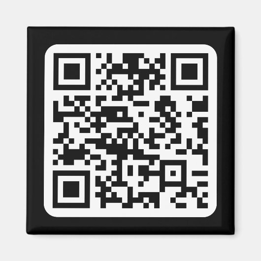 Bearbeiten moderner QR-Code | Schwarz-weiß oder fa Magnet (Vorne)