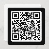 Bearbeiten moderner QR-Code | Schwarz-weiß oder fa Mitteilungskarte (Vorne/Hinten)