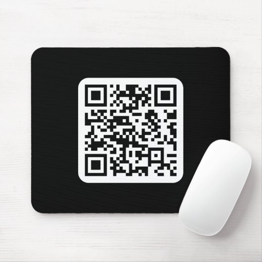 Bearbeiten moderner QR-Code | Schwarz-weiß oder fa Mousepad (Mit Mouse)